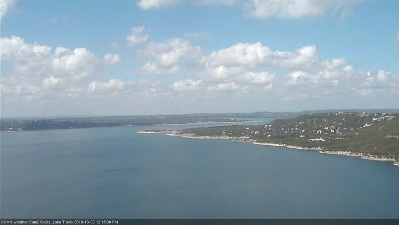 Lake Travis webcam, October 2, 2019 11:20 AM CT
