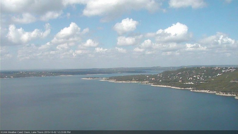 Lake Travis webcam, October 2, 2019 11:25 AM CT