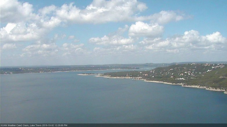 Lake Travis webcam, October 2, 2019 11:30 AM CT