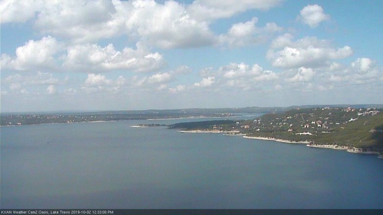 Lake Travis webcam, October 2, 2019 11:35 AM CT