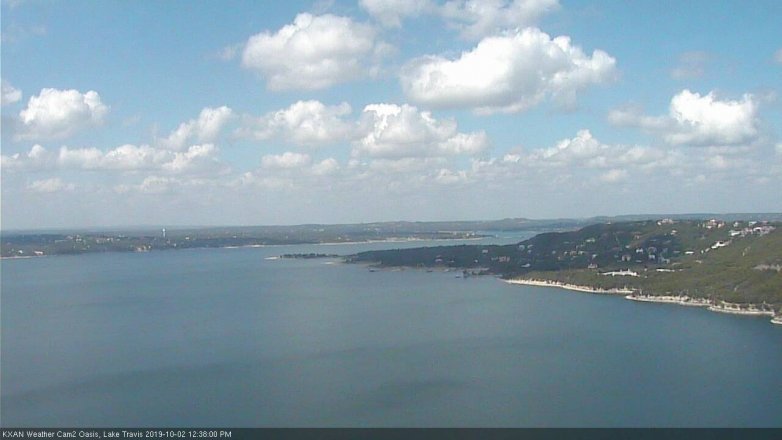 Lake Travis webcam, October 2, 2019 11:40 AM CT