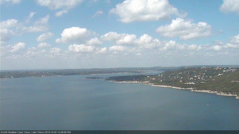 Lake Travis webcam, October 2, 2019 11:50 AM CT