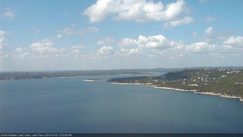 Lake Travis webcam, October 2, 2019 11:55 AM CT