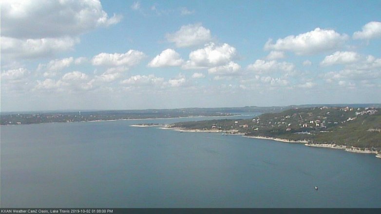 Lake Travis webcam, October 2, 2019 12:10 PM CT