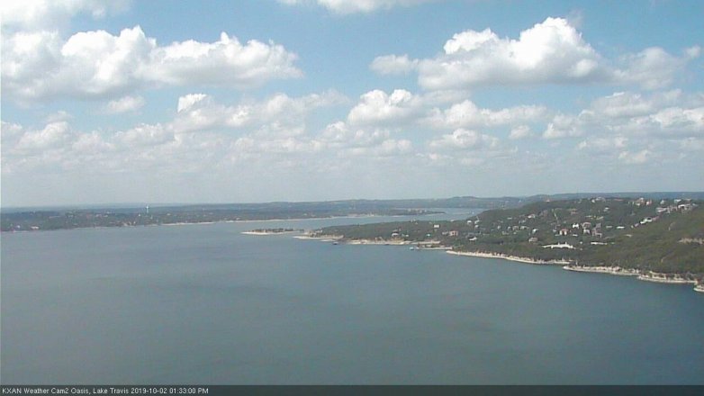 Lake Travis webcam, October 2, 2019 12:35 PM CT