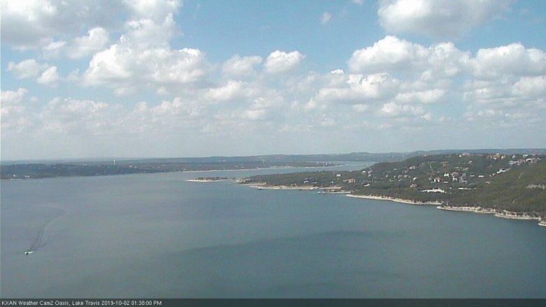 Lake Travis webcam, October 2, 2019 12:40 PM CT