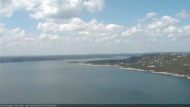 Lake Travis webcam, October 2, 2019 12:45 PM CT