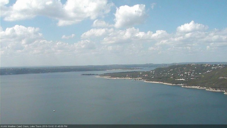 Lake Travis webcam, October 2, 2019 12:50 PM CT