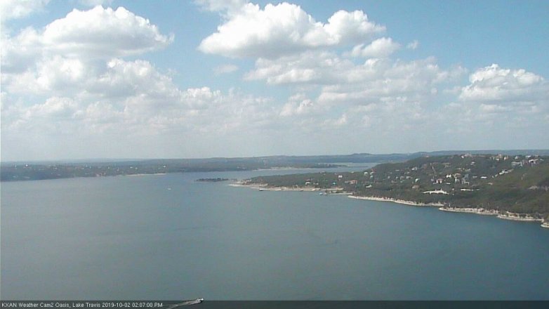 Lake Travis webcam, October 2, 2019 1:10 PM CT