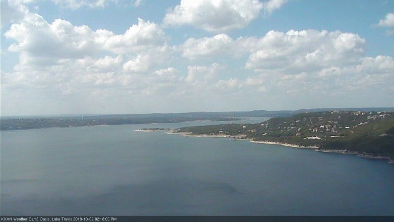 Lake Travis webcam, October 2, 2019 1:20 PM CT