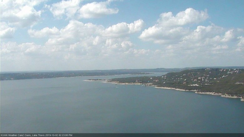 Lake Travis webcam, October 2, 2019 1:25 PM CT
