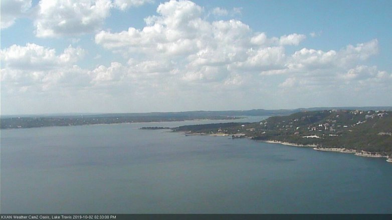 Lake Travis webcam, October 2, 2019 1:35 PM CT