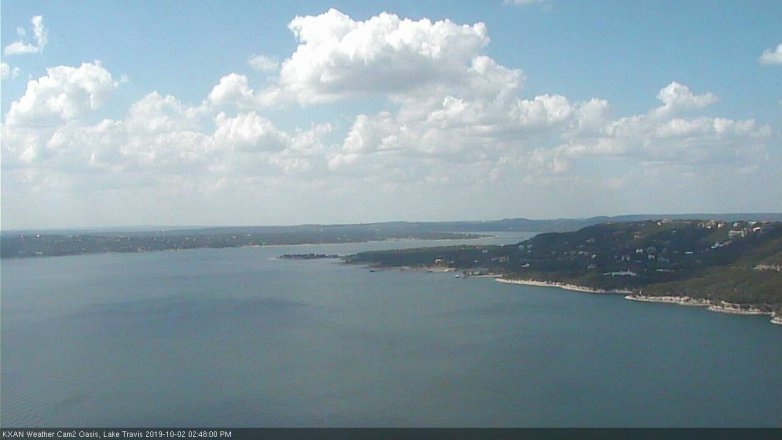 Lake Travis webcam, October 2, 2019 1:50 PM CT