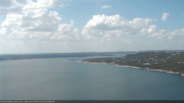 Lake Travis webcam, October 2, 2019 2:00 PM CT