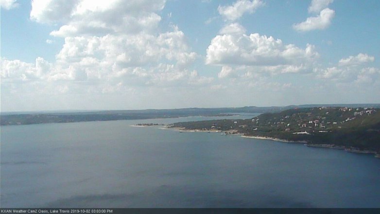Lake Travis webcam, October 2, 2019 2:05 PM CT