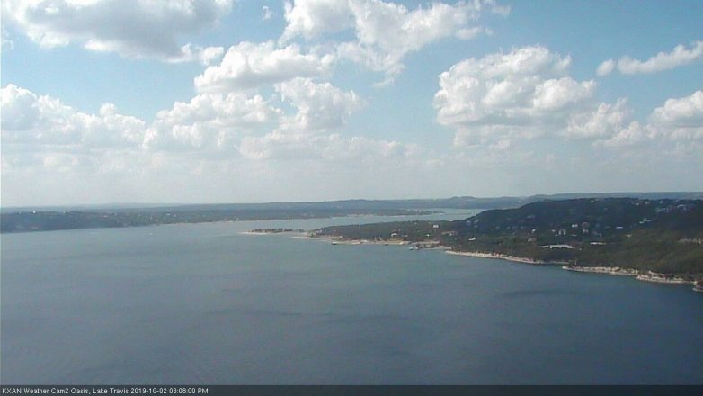 Lake Travis webcam, October 2, 2019 2:10 PM CT
