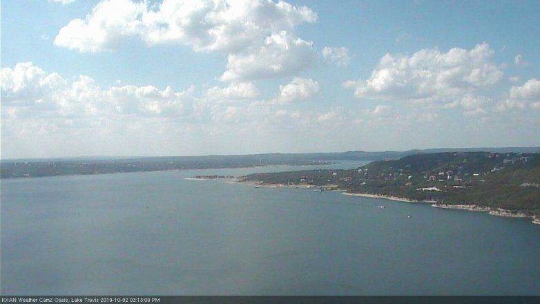 Lake Travis webcam, October 2, 2019 2:15 PM CT