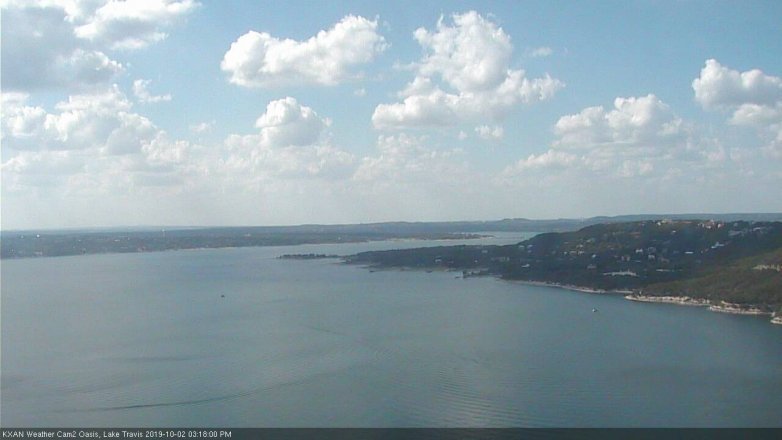 Lake Travis webcam, October 2, 2019 2:20 PM CT