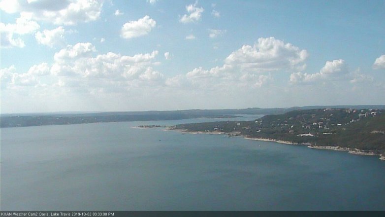 Lake Travis webcam, October 2, 2019 2:35 PM CT