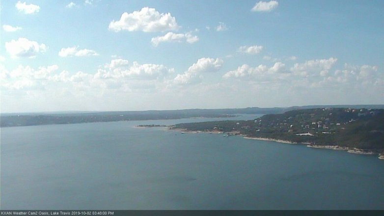 Lake Travis webcam, October 2, 2019 2:50 PM CT