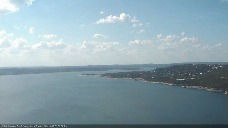 Lake Travis webcam, October 2, 2019 3:00 PM CT