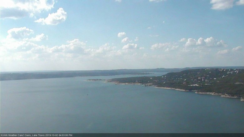 Lake Travis webcam, October 2, 2019 3:05 PM CT