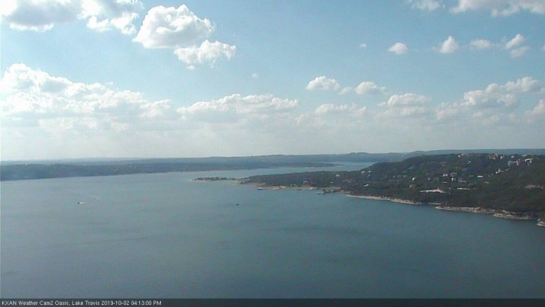 Lake Travis webcam, October 2, 2019 3:15 PM CT
