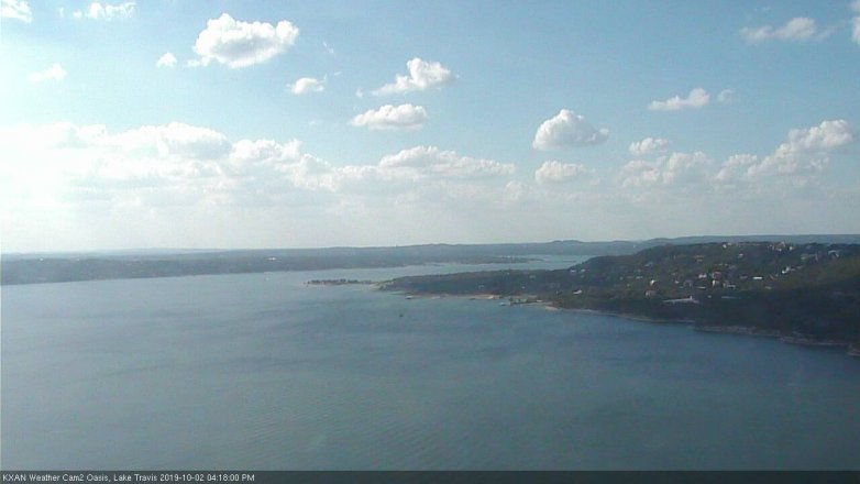 Lake Travis webcam, October 2, 2019 3:20 PM CT