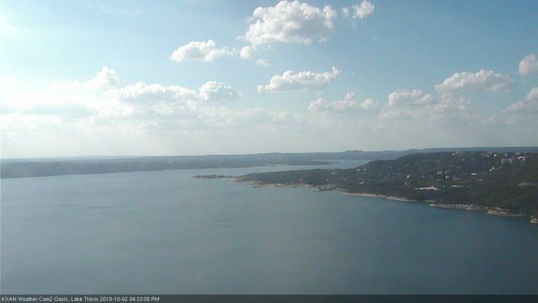 Lake Travis webcam, October 2, 2019 3:35 PM CT