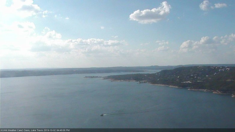 Lake Travis webcam, October 2, 2019 3:50 PM CT