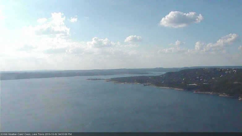 Lake Travis webcam, October 2, 2019 3:55 PM CT