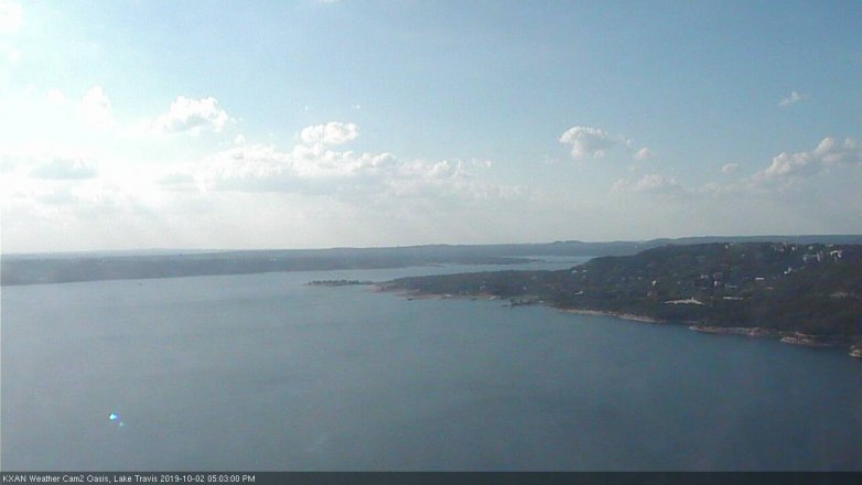 Lake Travis webcam, October 2, 2019 4:05 PM CT