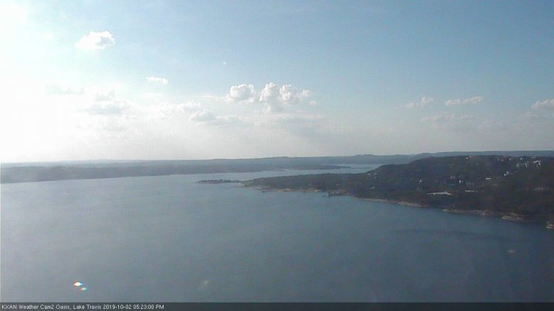 Lake Travis webcam, October 2, 2019 4:25 PM CT