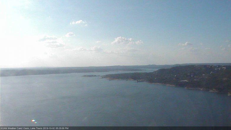 Lake Travis webcam, October 2, 2019 4:30 PM CT