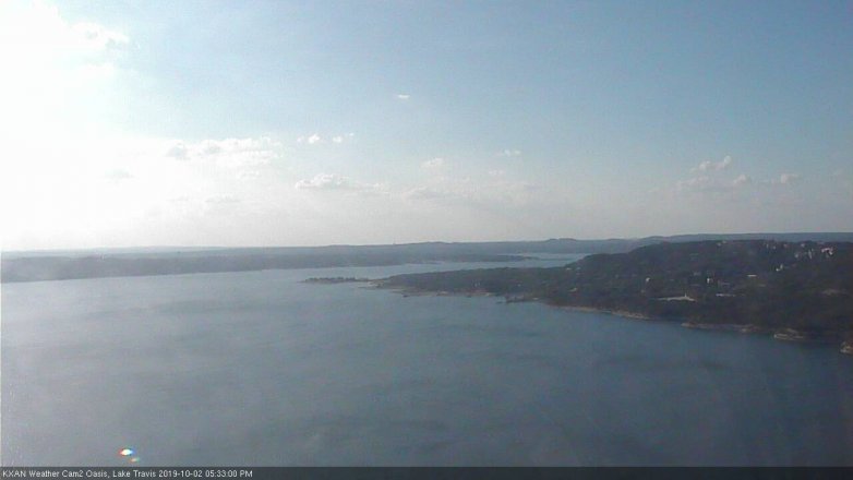 Lake Travis webcam, October 2, 2019 4:35 PM CT