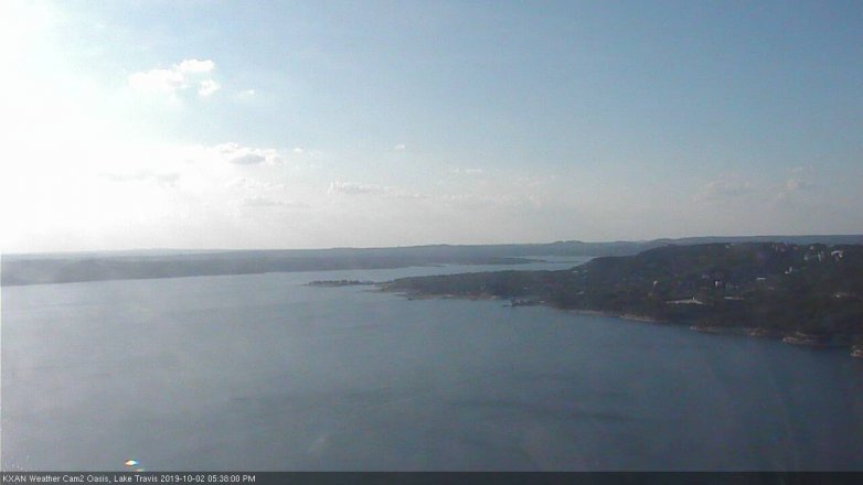 Lake Travis webcam, October 2, 2019 4:40 PM CT
