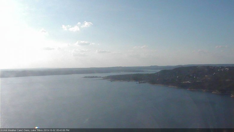 Lake Travis webcam, October 2, 2019 4:45 PM CT