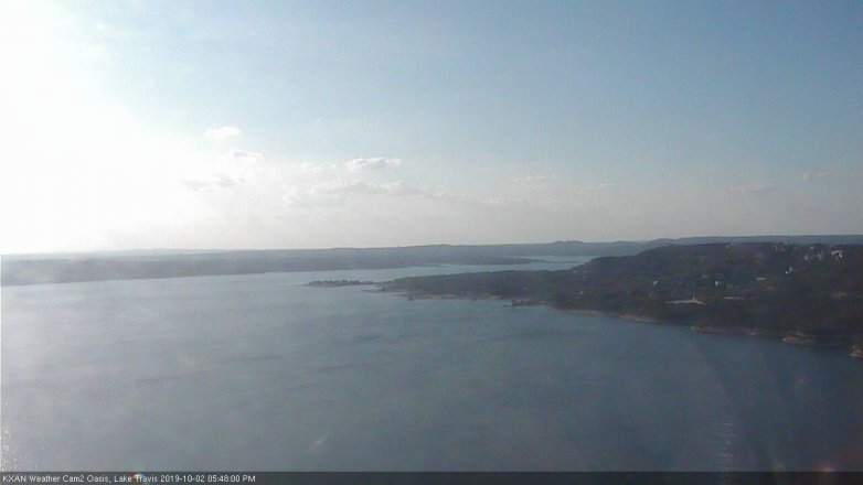 Lake Travis webcam, October 2, 2019 4:50 PM CT