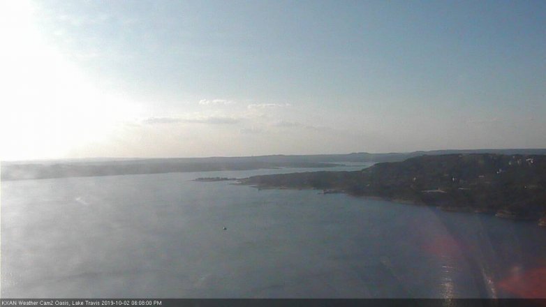 Lake Travis webcam, October 2, 2019 5:10 PM CT