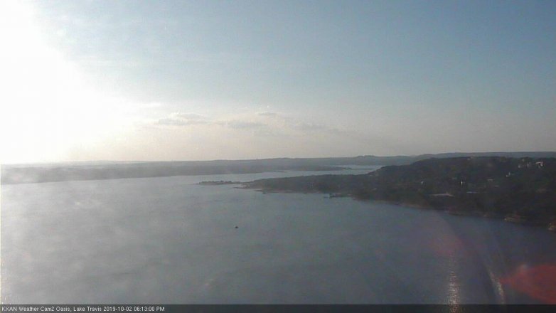 Lake Travis webcam, October 2, 2019 5:15 PM CT