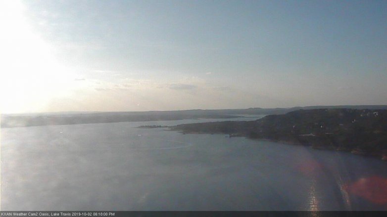 Lake Travis webcam, October 2, 2019 5:20 PM CT