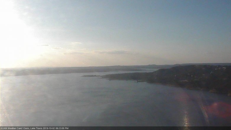 Lake Travis webcam, October 2, 2019 5:25 PM CT