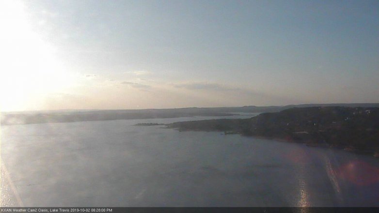 Lake Travis webcam, October 2, 2019 5:30 PM CT