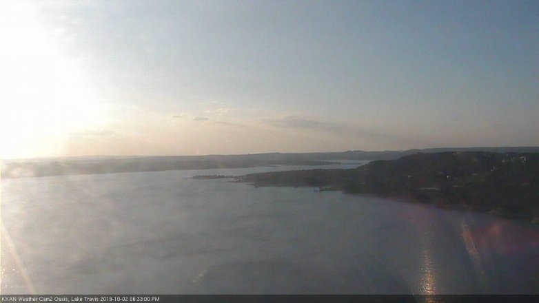 Lake Travis webcam, October 2, 2019 5:35 PM CT