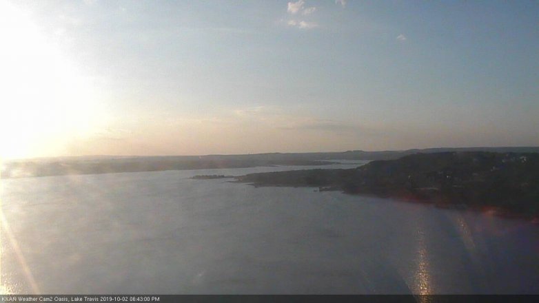 Lake Travis webcam, October 2, 2019 5:45 PM CT