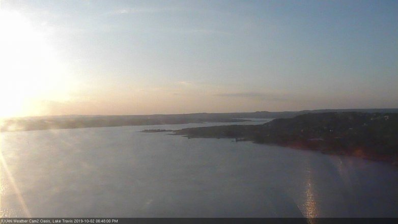 Lake Travis webcam, October 2, 2019 5:50 PM CT