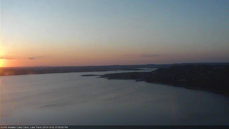 Lake Travis webcam, October 2, 2019 6:10 PM CT
