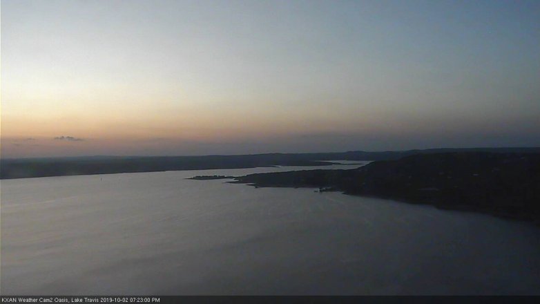 Lake Travis webcam, October 2, 2019 6:25 PM CT