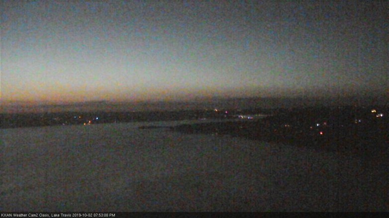 Lake Travis webcam, October 2, 2019 6:55 PM CT