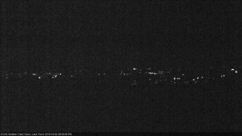 Lake Travis webcam, October 2, 2019 7:40 PM CT